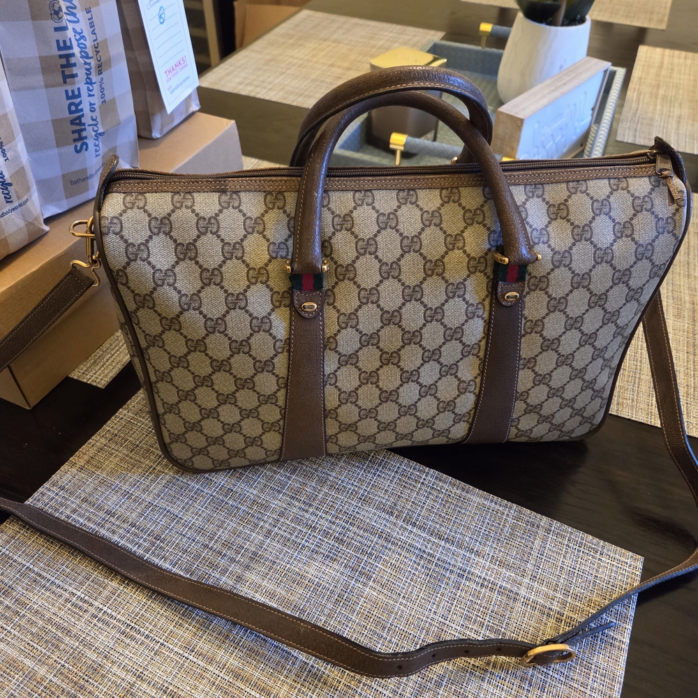 Gucci Brown Monogram Men's Bag